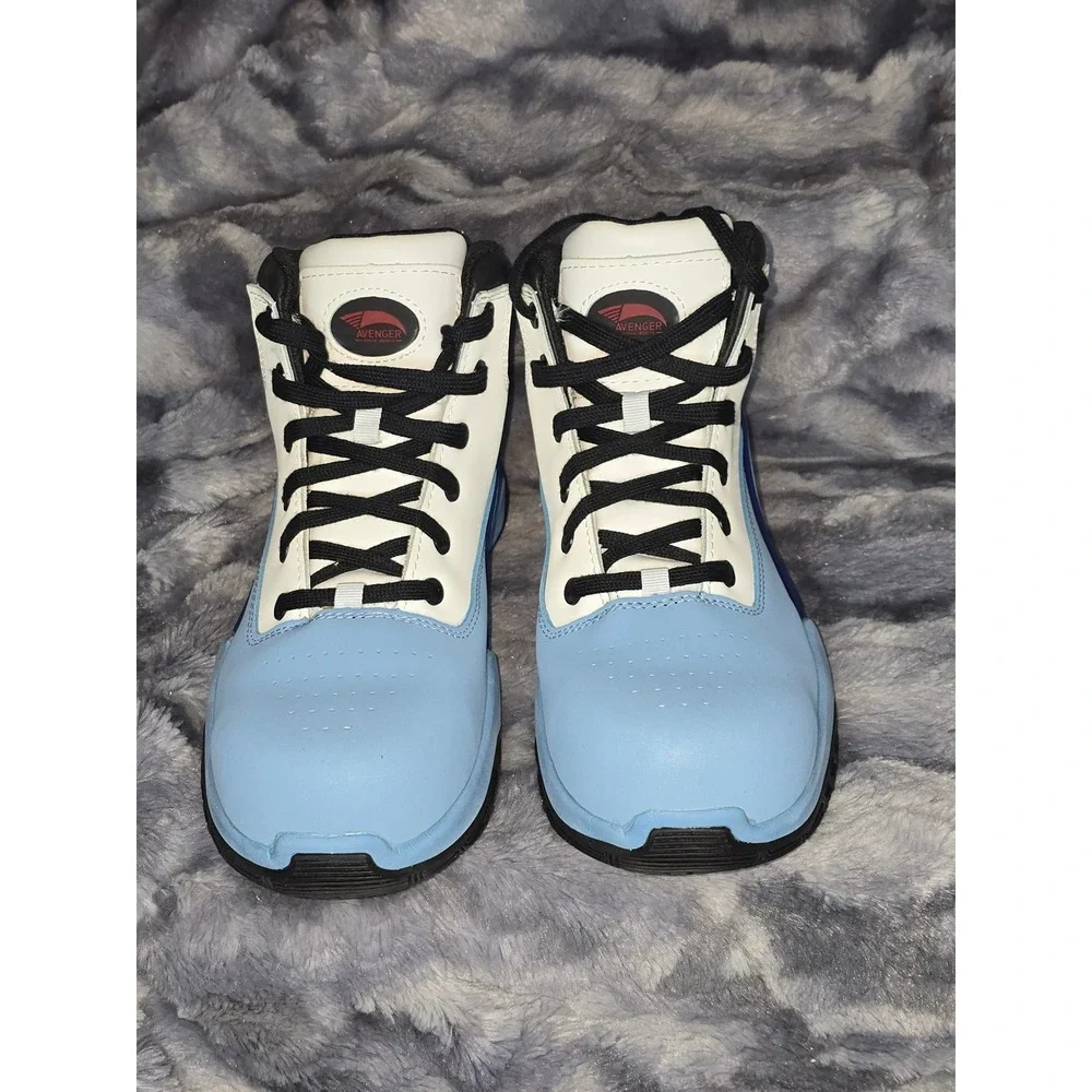 Avenger Men's A801 Reaction Mid Work‎ Boots Composite Toe Blue Size 9.5